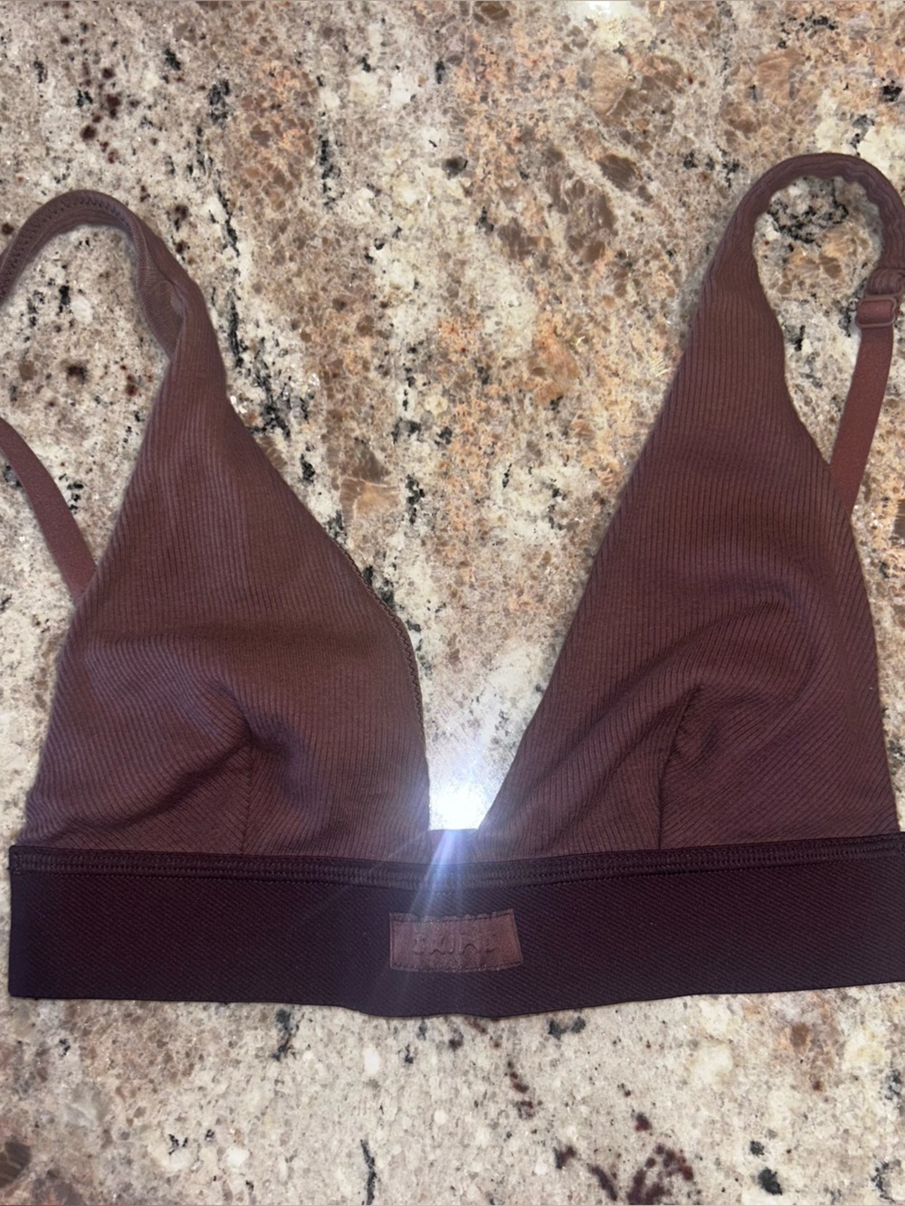 Skims Brown Triangle Bralette